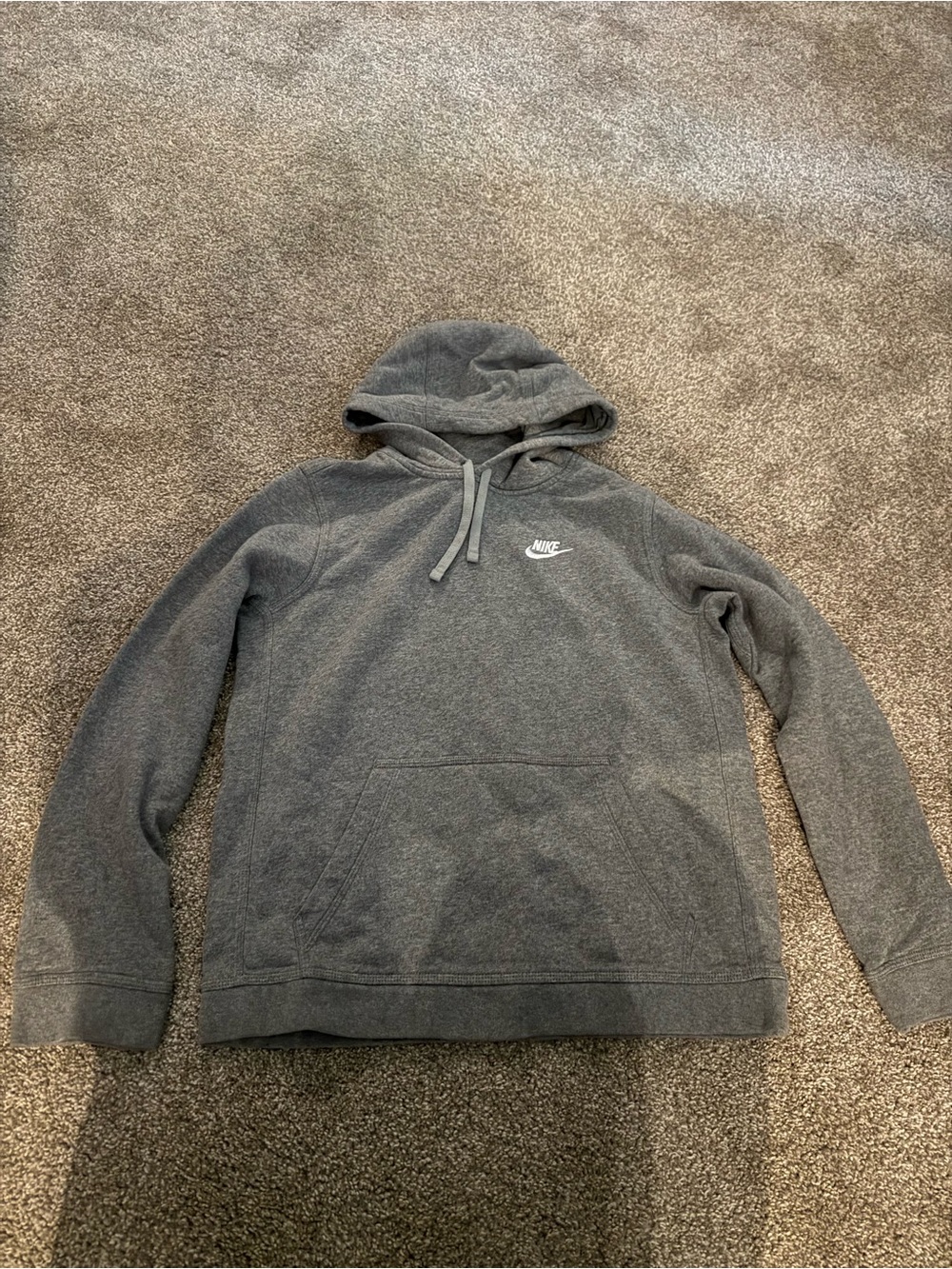 $5 for $20 min order ! Nike Dark Gray Pullover Hoodie